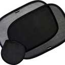 Enovoe Car Window Shades for Baby (4 Pack) - 21"x14" - Sun Shade Blocker, Cling - Glare Shield and UV Rays Protection for Your Child - Side Windows Screens for SUV- Mesh Window Shades for Car Baby