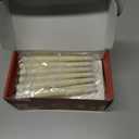 FREEPOWER 12PCS Flameless Christmas Tree Candles with Remote，Battery Operated Flickering Candles Christmas Tree Lights,LED Taper Candle for Home Parties Birthday Gift with Snowflake Ball Hook (Ivory)