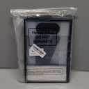 Aliceset 12 Pcs Clear Plastic Gift Bag with Die Cut Handles Reusable PP Favor Bag with Ribbon for Graduation Wedding Bridal Birthday Baby Shower Party Small Business, 7x10x3.15 Inch(Black)