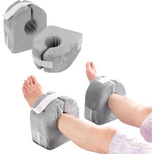 Foot Elevation Pillow Heel Protector for Pressure Sores Ulcer Foot Wedge Support Elevator Ankle Pillow Anti Bed Sore Pad Relieve Cushion Leg Rest for Elderly Bedridden Patients (Grey 2 * Pcs)