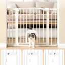 Babelio Baby Gate with Adjustable Cat Door, CatPrivilege III, 29-43"