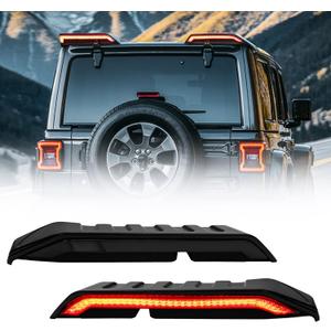 High Mount Brake Light for Jeep Wrangler JL JLU 2018-2022, Extra Tail Lights with Turn Signal Lights and Brake Lights Jeep Wrangler Accessories