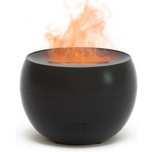 SALKING Flame Diffuser for Essential Oils, Fire Aromatherapy Essential Oil Diffuser, 150ml Ultrasonic Cool Mist Humidifier with Auto-Off Function, Small Diffuser for Home, Office, Bedroom, Gift (Black)