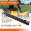 601124 Mower Blades Compatible with Hustler 54" Deck, 797696 High Lift Blades for Hustler Raptor SD, Fastrak, Super Z Series Lawn Mower, Replace for 92-208 601012 797712 (6 Pack)