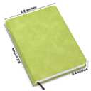 KSFFWQIN Journal Notebook for Women Men, College Ruled Notebook for Work School Writing Note Taking Journaling, 6 x 8.2 Inches -Dark Green