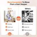 Rock Fitness Stepper, Portable Step Rocker Side to Side at Home, Aerobic Workout Machine Fitness Equipment Suitable for Apartment and Dormitory