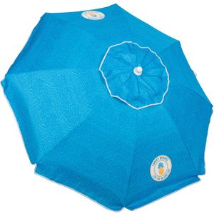 Tommy Bahama 6' UPF 50+ Tilt Beach Umbrella with Integrated Sand Anchor, Wind Vent, and Carry Bag