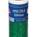 Spectra Arts & Crafts Glitter, Green, 4 oz., 1 Jar And Scotch 009 850-Cft Adhesive Squares 850 Piece