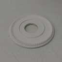 Ekena Millwork CM12BR Bradford Ceiling Medallion, 12 1/2"OD x 3 7/8"ID x 3/4"P (Fits Canopies up to 6 5/8"), Primed
