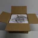 Deckrico Crystal Chandelier Modern LED 5-Rings Light Fixtures Flush Mount Stainless Steel Pendant Ceiling Lamp for Living Room Bedroom Restaurant Porch Dining Room (Cool White)