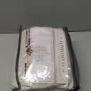 100% Blackout Curtains 84 Inch Length 2 Panels Set Farmhouse Style for Bedroom Windows/Living Room Thermal Insulated Neutral Boho Drapes Linen Blend Natural Ivory 7ft Long Hook Belt Pleated/Back Tab