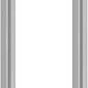 GeilSpace 3/4" x 42" Stainless Steel Pipe, 304 Pipe Nipple Fits Standard 3/4 Inch Threaded Pipes and Fittings, DIY Industrial Metal tube (2 PCS)