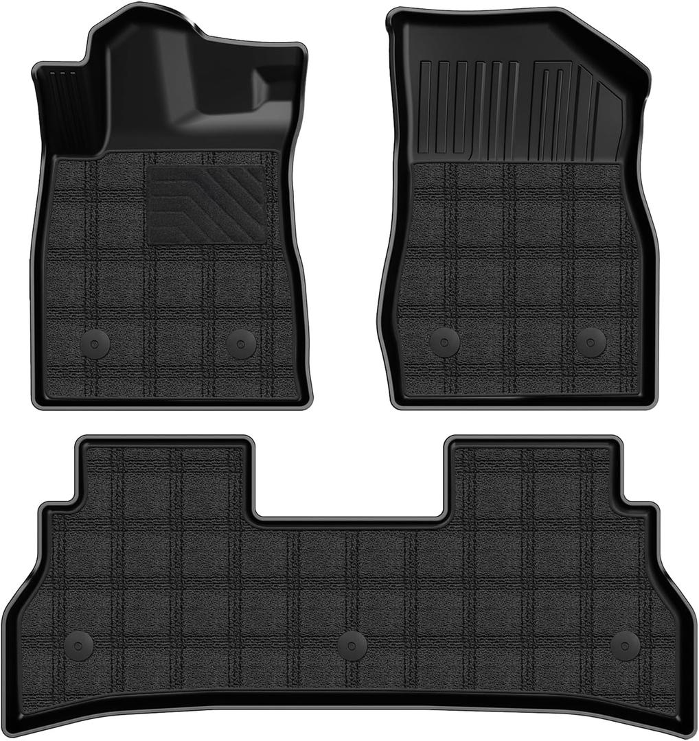 6 PCS Floor Mats & Carpet Mats Fit for 2024 2025 2026 Chevy Trax - 1st & 2nd Row All Weather Protection Liner for Chevrolet Trax Custom Fit Car Accessories