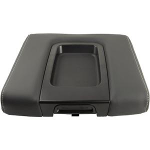 Front Seat Center Console Armrest Lid Cover with Liner Mat Black Compatible with 2014-2019 Chevrolet Chevy Silverado Suburban Tahoe GMC Sierra Yukon ,2015-2018 Cadillac Escalade, OE 22881398 22876379