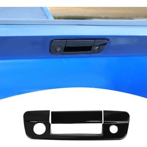 for RAM Tailgate Handle Trim Cover Bezel Black Compatible with 2009-2018 Dodge RAM Black Exterior Accessories