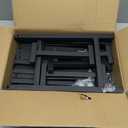 ARIFARO 8ft Firewood Rack, Adjustable Outdoor Indoor Log Holder Steel Heavy Duty Wood Rack,for Firewood Storage Wood Stacker, Rustproof, Easy Assembly, Black