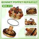 Chunful 5 Pack 905-212 Bonnet Poppet Repair Kit Compatible with 765-1 Kit, Check Valve Assembly Canopy Lubricant Compatible with 765 1" and 1-1/4" Back Flow Preventer and Vacuum Breaker