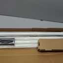 Ivilon Drapery Window Curtain Rod - Knob Design, 1 Inch Rod, 120 to 240 Inch. Ivory/White