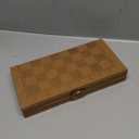 Magnetic 15" Wooden Chess Set, Portable Travel Folding Chess Board Sets Strategy Game for Adults & Kids for Chess Lovers, Beginners (Brown)