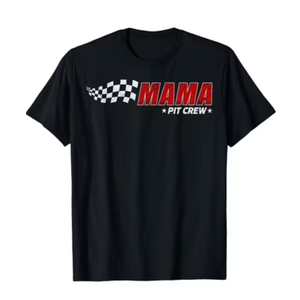 Pit Crew Mama Racing Car Family Matching Birthday Party T-Shirt, Small