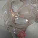 Kids Mask Fins Snorkel Set Snorkeling Packages, with Diving Mask, Snorkel, Adjustable Swim Fins, Mesh Bag, Anti-Fog Anti-Leak Snorkeling Gear for Kids for Snorkeling Swimming Diving (Pink)