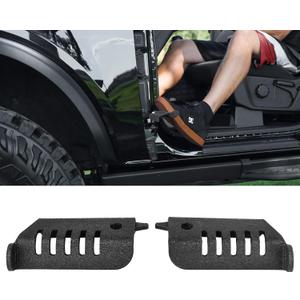 Foot Pegs Door Hinge Front Foot Peg Rest Pedal Compatible with Ford Bronco 2021 2022 2023 2024 Exterior Accessories 2 Door 4 Door - 1 Pair