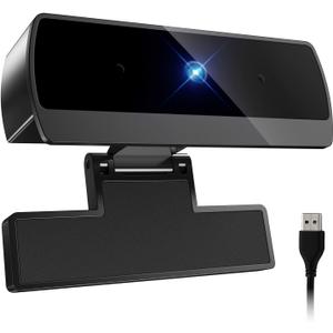 Diccik 1080P Webcam with Microphone, Full HD Video Calling Web Camera, HD Light Correction Streaming Webcam for Zoom/ Skype/ Teams, Plug and Play PC Camera Web cam for Windows & Mac