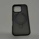 TORRAS Ultra-Magnetic Ostand for iPhone 16 Pro Case, [Compatible with MagSafe] [Flexible Stable Stand] Military-Grade Protection Translucent Slim Anti-Scratch Ring Kickstand, Frosted Black 6.3"