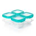 OXO Tot Baby Blocks Food Storage Containers, Teal, 6 oz