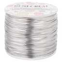 BENECREAT 20 Gauge 770FT Aluminum Wire Anodized Jewelry Craft Making Beading Floral Silver Color Aluminum Craft Wire for Flower Gardening, Gem Wrapping Jewelry Making