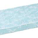 Outdoor Bench Cushion Waterproof, Bench Cushions for Outdoor Furniture, Patio Porch Swing Replacement Seat Pad with Ties for Garden Backyard, 60 x 18 Inch Willow Leaf Flowers