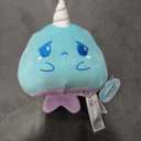 TeeTurtle 4" Reversible Narwhal Plushie - Cute Kawaii Blue and Purple - Soft Stuffed Animal (Blue and Purple Narwhal)