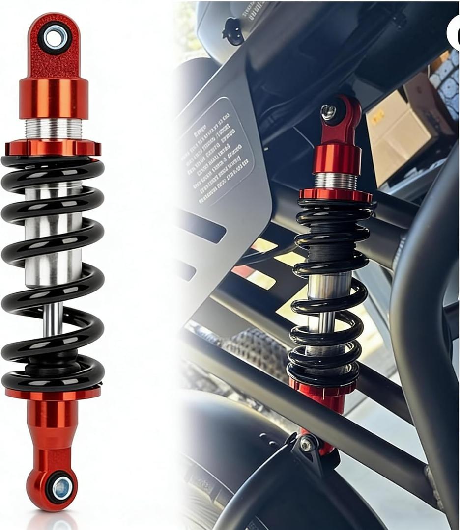 280mm Adjustable Motorcycle Rear Shock Absorber Suspension - 10.2" Shock 1000LBS for Dirt Pit Bike for Pw80 Apollo Stomp WPB M2R Lucky 50cc 70cc 90cc 110cc 125cc 150cc Ssr 125 Crf50