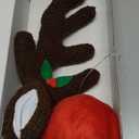 HOMEYA Christmas Reindeer Antlers & Nose for Car with Multicolor Lights, LED Christmas Reindeer Antler Car Kit, Rudolph Outdoor Christmas Decorations Accessories, Decor for Vehicles Truck SUV Van MPV