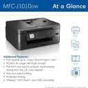 Brother MFC-J1010DW Wireless Color Inkjet All-in-One Printer with Mobile Device and Duplex Printing, Refresh Subscription and Amazon Dash Replenishment Ready 