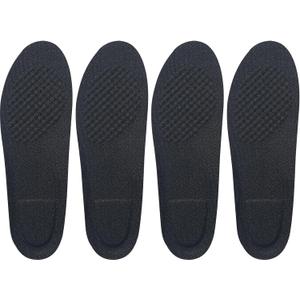 Geyoga 0.4 Inch 4 Pcs Left Full Length Insoles Balancer Leg Length Discrepancy Insoles and Additional Cushion Pad, Heel Lift for Leg Length Discrepancy, Black