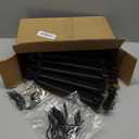 30 Pack Skirt HangersPants Hangers with Clips360  Swivel Hooks Space Saving Hangers for Pants, Skirts, Clothes, Jeans, Black