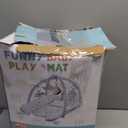 Baby Play Mat, 7-in-1 Infant Gym Mat for Sensory and Motor Development, Washable & Portable Newborn Tummy Time Activity Mat for Home & Travel, Babies Gift for 0-3-6-9-12-18 Months (Blue)