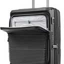 Samsonite Paralux Carry-On Luggage - Innovative Design - Quick Access Front Pocket - Dual Suspension Wheel Technology - TSA Lock - Expandable - Includes Removable Packing Cubes - Black, Carry-On Spinner