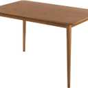 Dining Table 6 Person 47.2'' Modern Rectangular Kitchen Table Sturdy Durable Structure Wooden Dining Room Table for Small Spaces Table Home Furniture, Natural