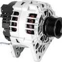 New Alternator Fits for Volkswagen 2.0L 1.8L for Beetle 1998-2005, for Golf 1999-2006, for Jetta 1999-2005 400-24025, 028-903-028D, 037-903-025F, 038-903-018A, 111989