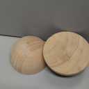 Wooden Split Balls 4 inch, Pack of 3 Wood Half Balls for Crafting and DIY Wreaths, by Woodpeckers