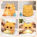 Cat Squishy Toy, Soft TPR Stress Relief Sensory Squeeze Toys, Cute Kawaii Desk Toy, Birthday Gift and Party Favor for Kids and Adults