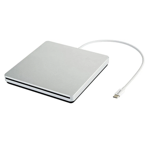 USB-C Superdrive External DVD/CD Reader and DVD/CD Burner for Apple-MacBook Air/Pro/iMac/Mini/MacBook Pro/ASUS/ASUS/DELL Latitude with USB-C Port Plug and Play(Silver)