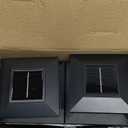 Solar Post Cap Lights 12 Pack, Fence Post Solar Lights, Warm White/Cool White Lighting, Black Waterproof Outdoor Post Lights for Garden Patio Porch, 4x4, 5x5 or 6x6 Vinyl/Wooden Posts