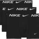 Nike Men's Dri-FIT Essential Micro 4" Trunk Boxer Briefs 3 Pack (Large, Black(KE1156-001)