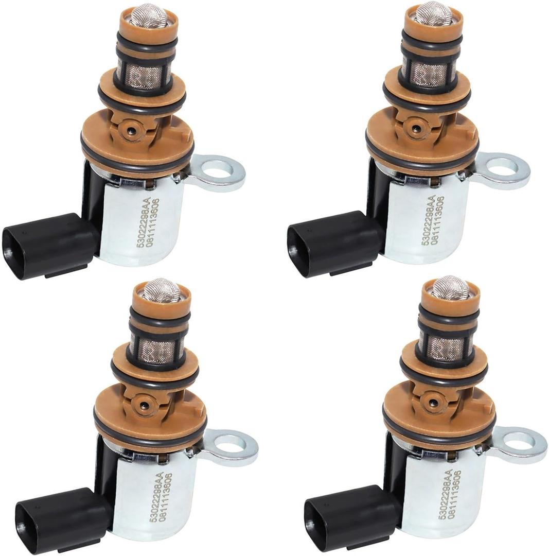 4 Pack Engine Multiple Displacement System Solenoid 53022298AA Compatible with 10-24 Dodge Ram 1500 Challenger Charger Durango Jeep Commander Grand Cherokee Ram 2500 3500 Chrysler 300 5.7L 6.4L