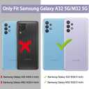 Vanjua [2 Pack] for Samsung Galaxy A32 5G Case, Stylish Liquid Silicone Slim Full-Body Protective Cover for Samsung Galaxy A32 5G 6.5 Inch Phone Case (Light Cyan+Violet)