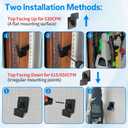 Blower Wall Mount Hanger for EGO Leaf Blower - Leaf Blower Wall Mount Bracket with Battery Holders Compatible with EGO 530 615 650 CFM Blower, Leaf Blower Attachments & Accessories for EGO Blower