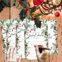 Bridal Shower Invitations, 25 Christmas Invites with Envelopes for Bridal Shower Reception Engagement Party, Winter Xmas Holiday Wedding Party Cards - C01
